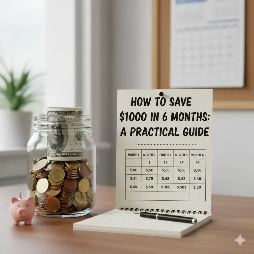 How to Save $1000 in 6 Months