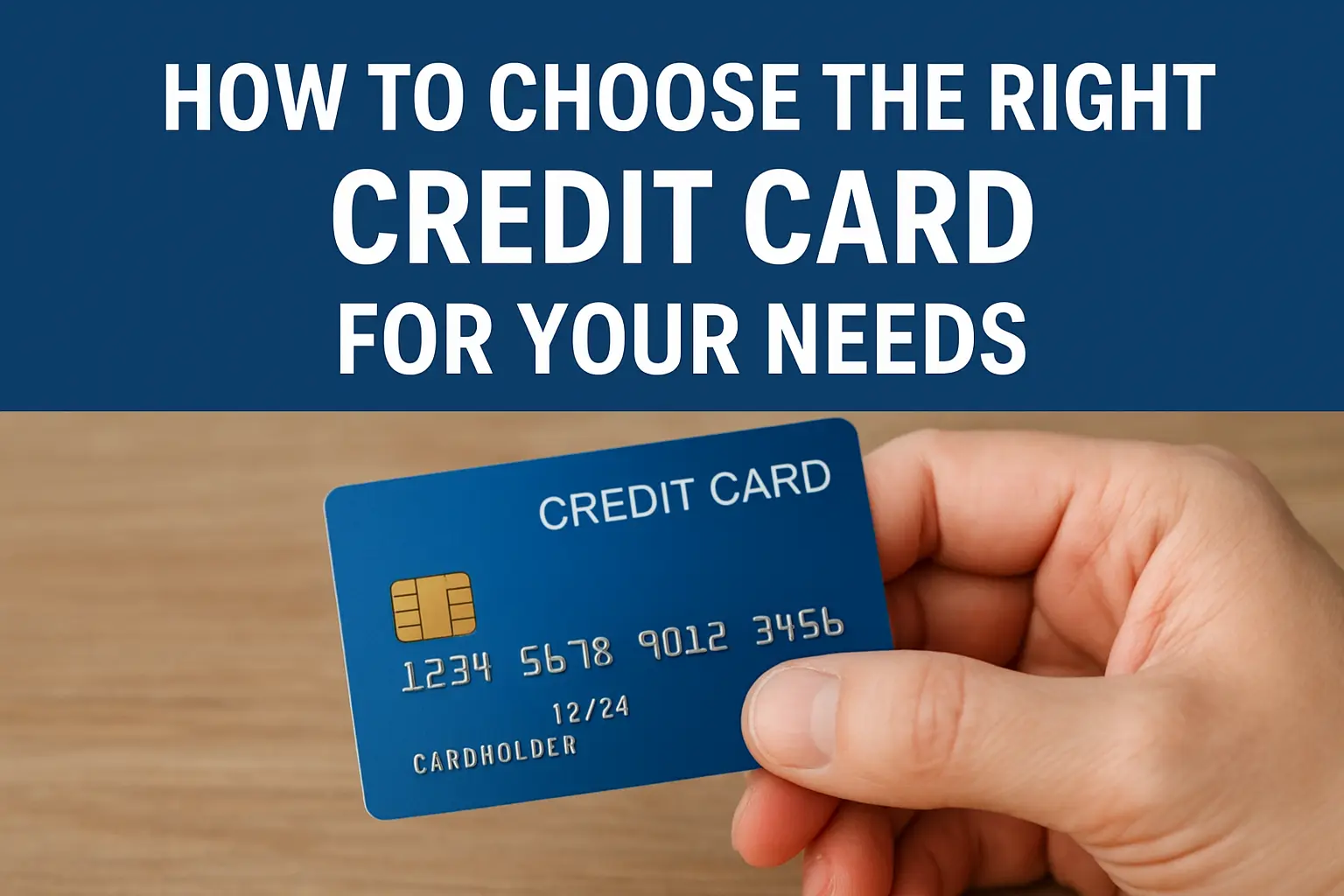 How to Choose the Right Credit Card for Your Needs